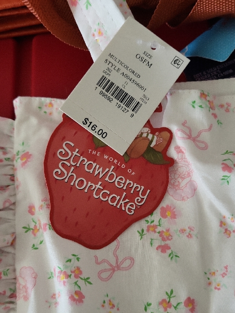 Strawberry Shortcake Pink & White Ruffle Tote Bag - Picture 2 of 5